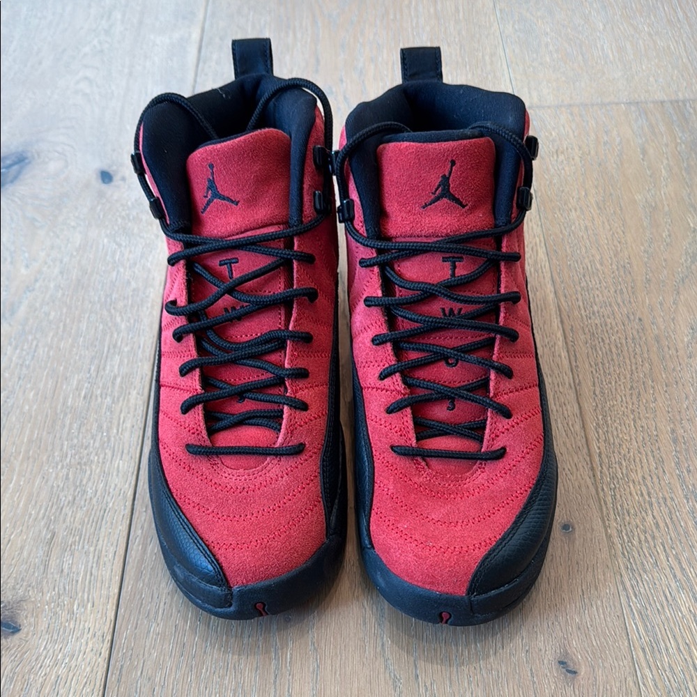 AIR JORDAN XII 12 RETRO 11.5 VARSITY RED FLU GAME PLAYOFF SUEDE TAXI